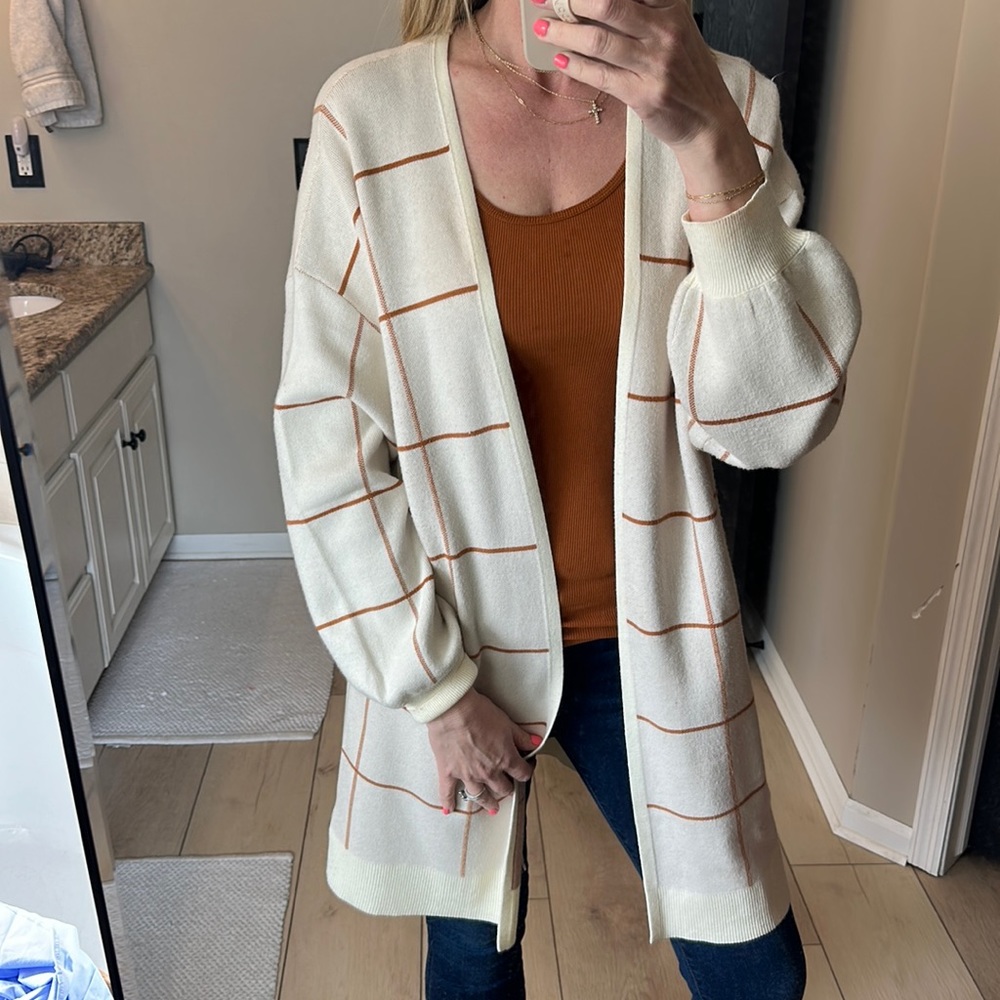 Cardigan and tank from My Ellement